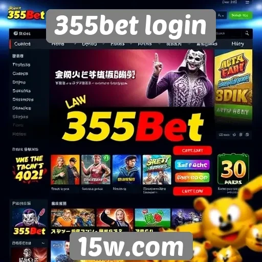 Análise da interface do site 355bet login